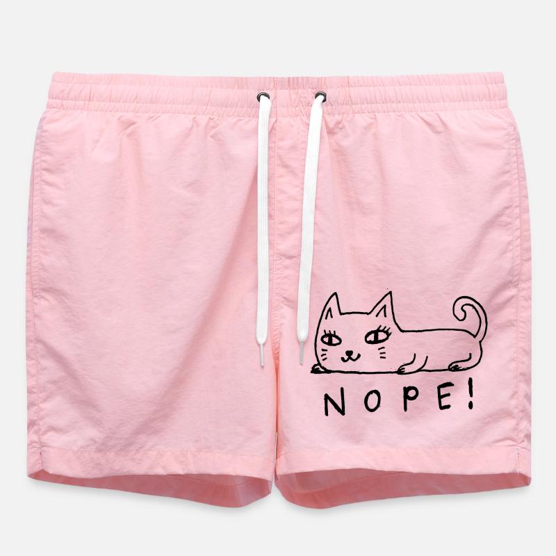 Non, chat - Short de bain - rose