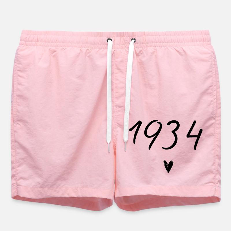 1934 coeur anniversaire - Short de bain - rose