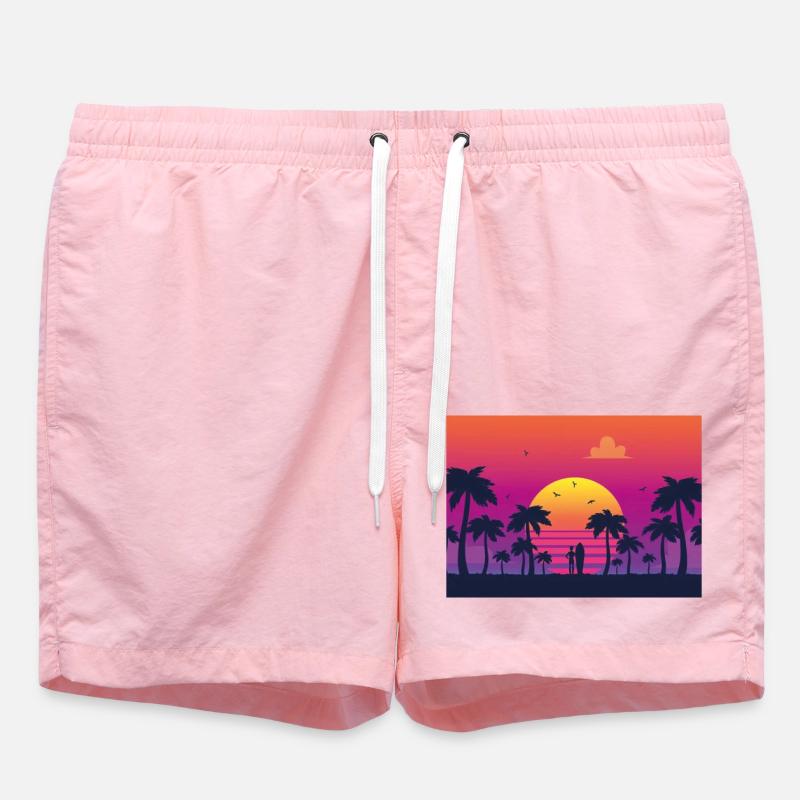 sunset surf - Badeshorts - Pink