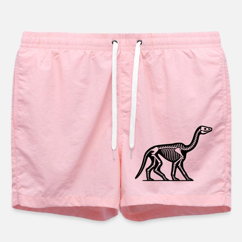 Dinosaure squelette - Short de bain - rose