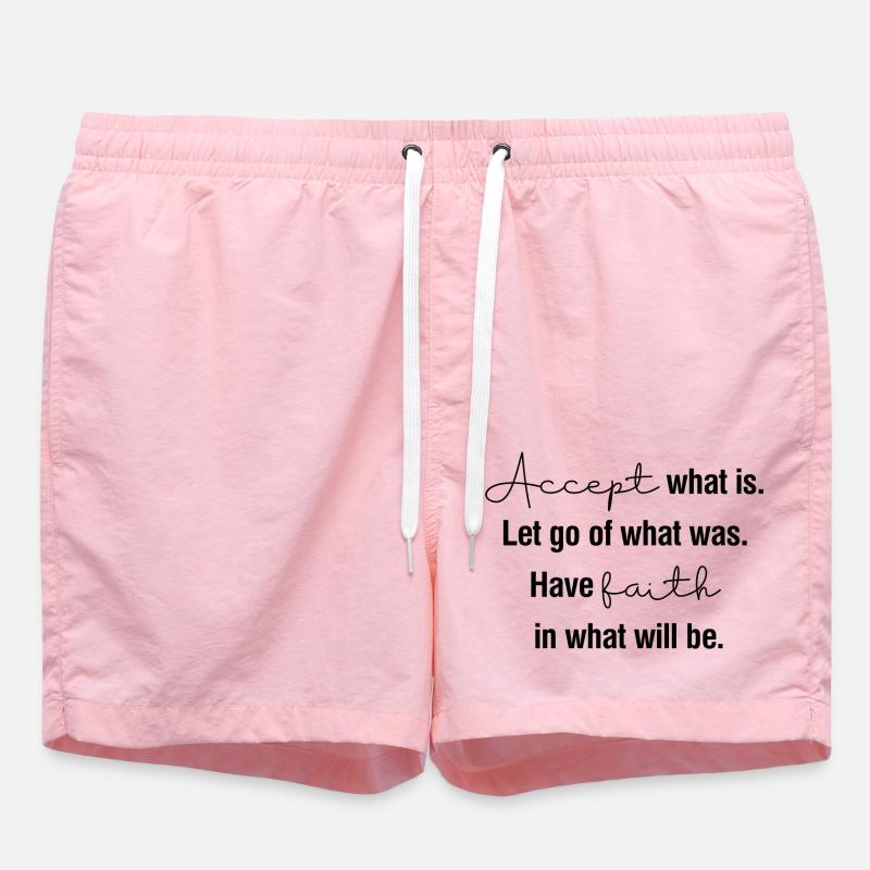 Accepter ce qui est - Short de bain - rose
