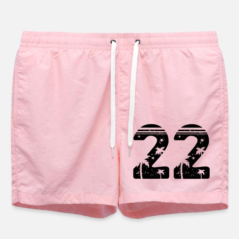 22 - Short de bain - rose