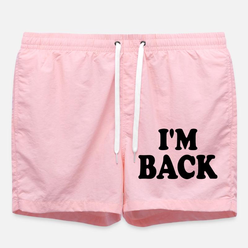 I'm back - Short de bain - rose