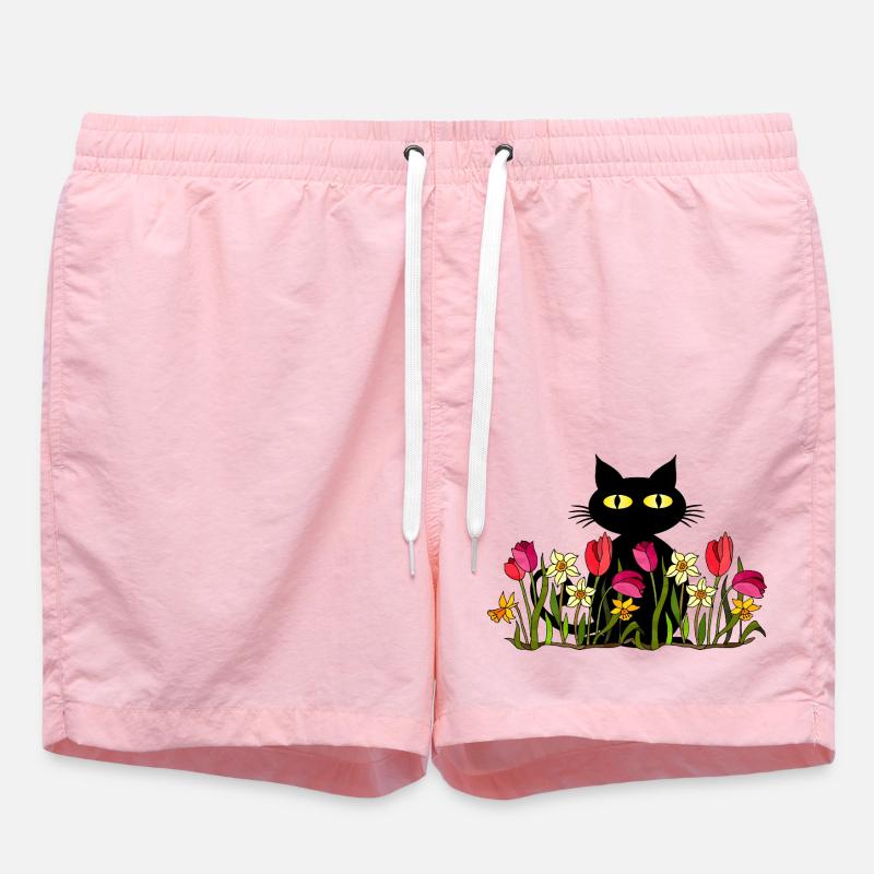 Chat - Short de bain - rose