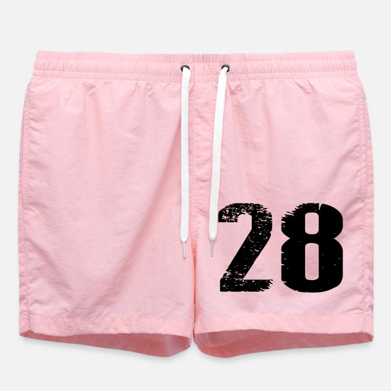 Maillot à 28 numéros - Short de bain - rose