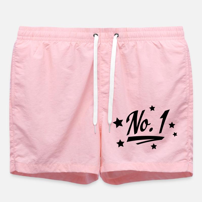 no. 1 - Short de bain - rose