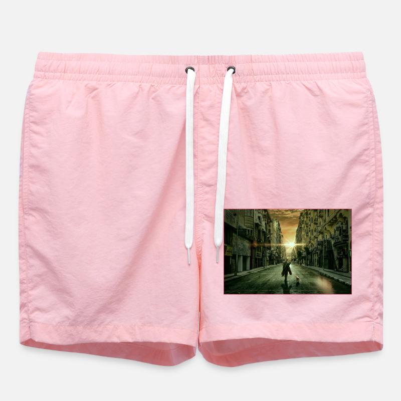 You never walk alone - Swim Trunks - pink