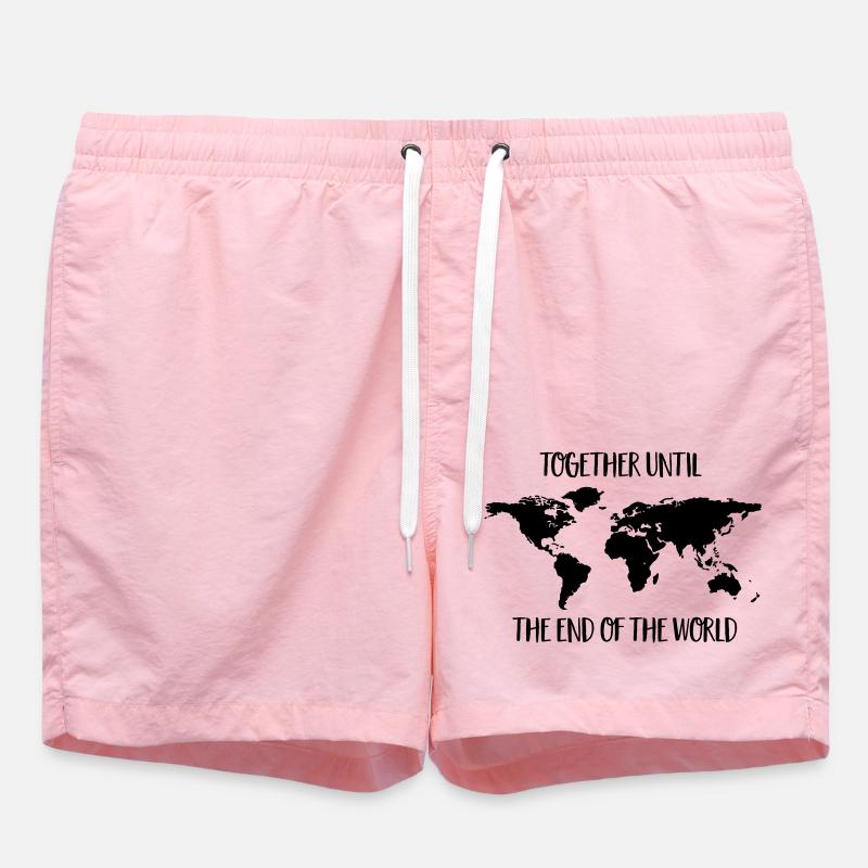 World tour - Swim Trunks - pink