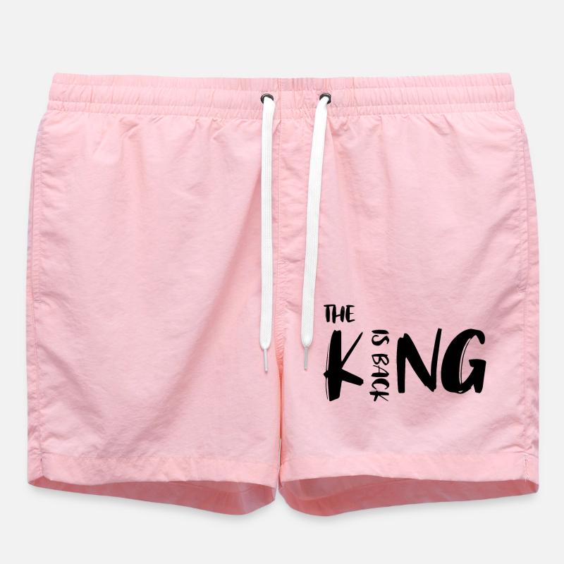 The King is back - Swim Trunks - pink