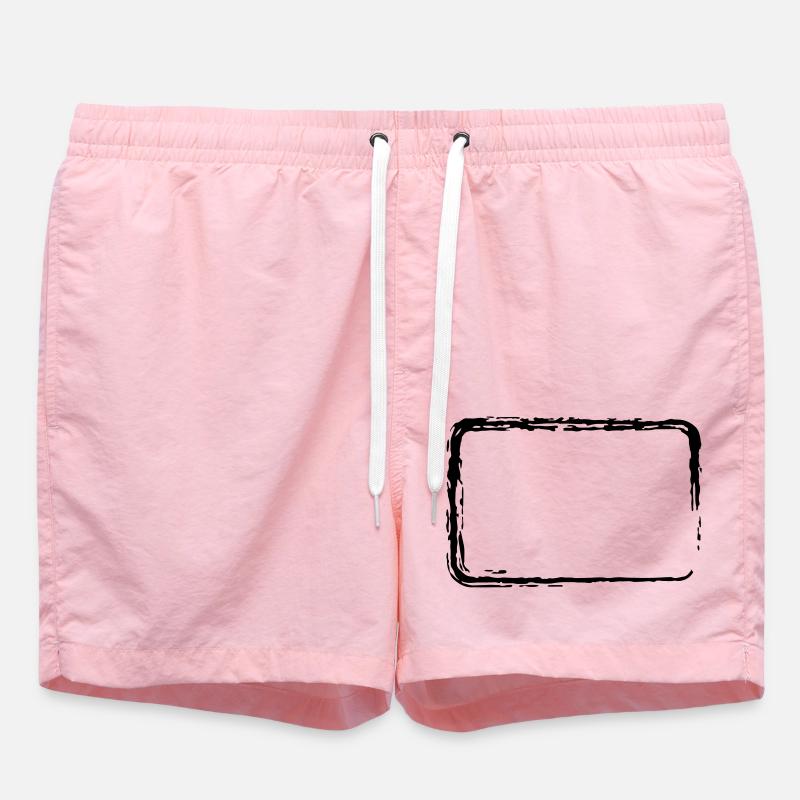 Cadre de course des brosses - Short de bain - rose