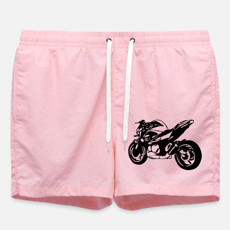 Vélo nu de la moto - Short de bain - rose
