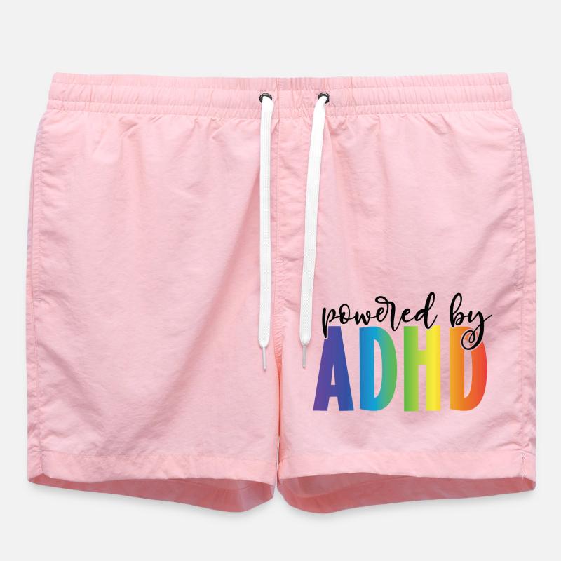 PoweredBy TDAH - Short de bain - rose