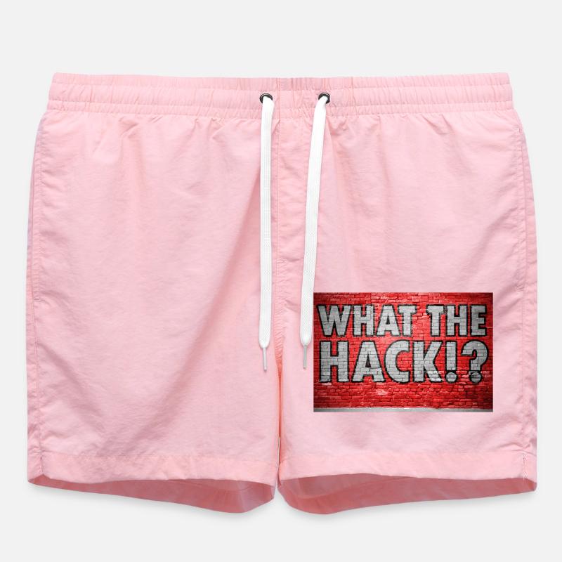 What The Hack!? Graffiti - Swim Trunks - pink