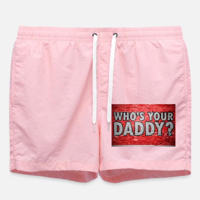 Who's your daddy? Graffiti - Swim Trunks - pink