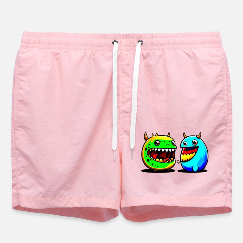 Monstres Rigolos - Short de bain - rose