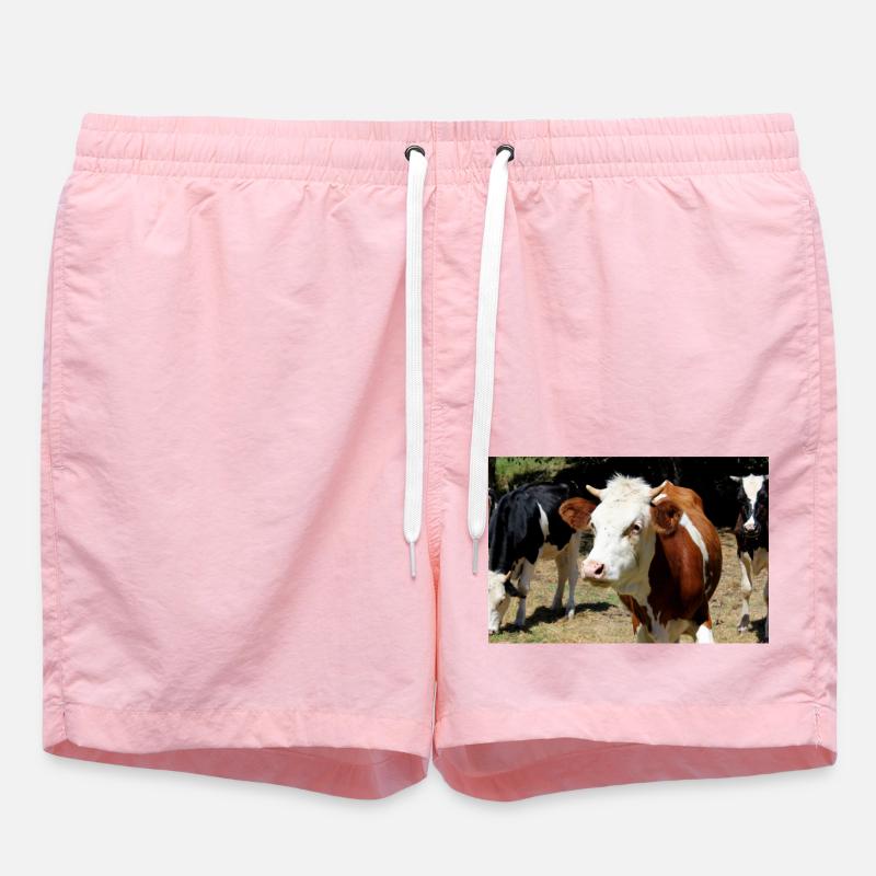 Affiche de vache - Short de bain - rose