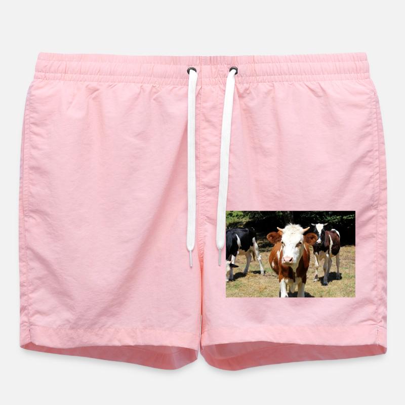 Affiche de vache - Short de bain - rose