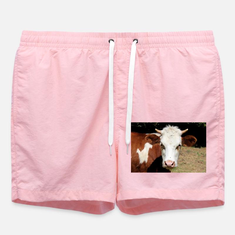 Affiche de vache - Short de bain - rose