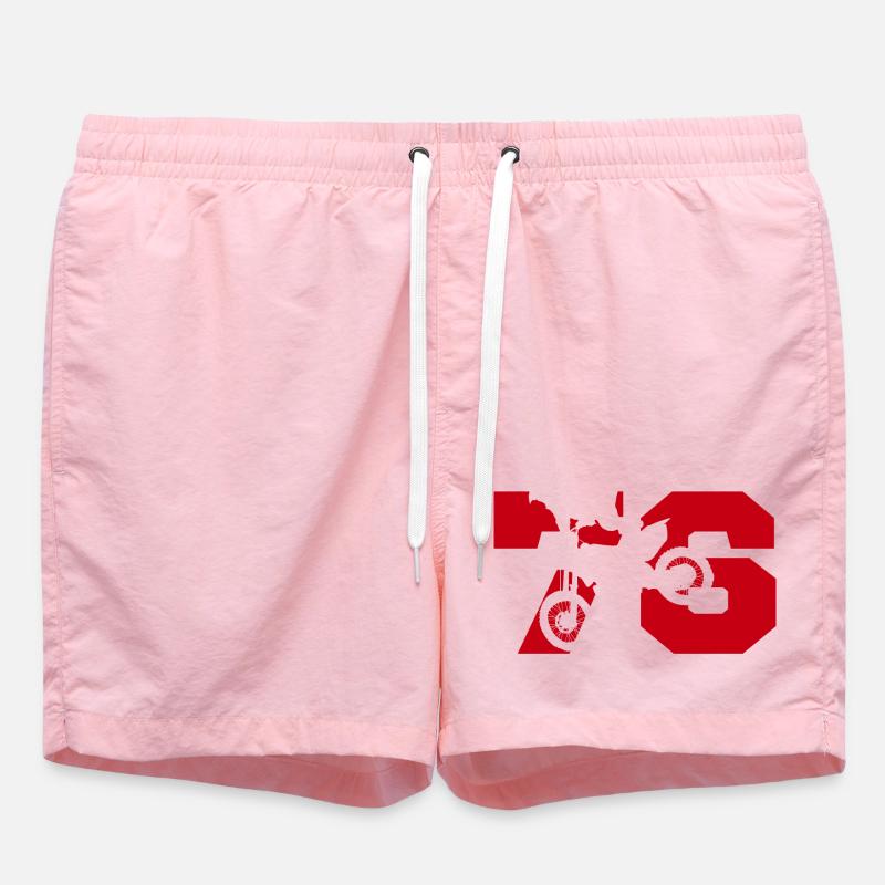 Moto 76 biker - Swim Trunks - pink