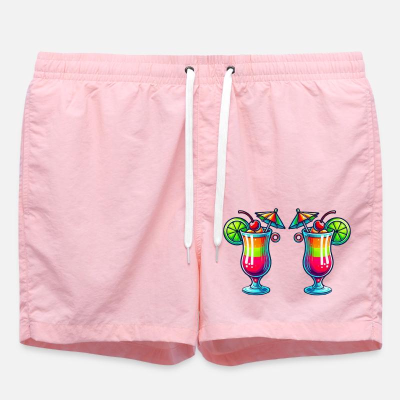 Cocktail 2 - Short de bain - rose