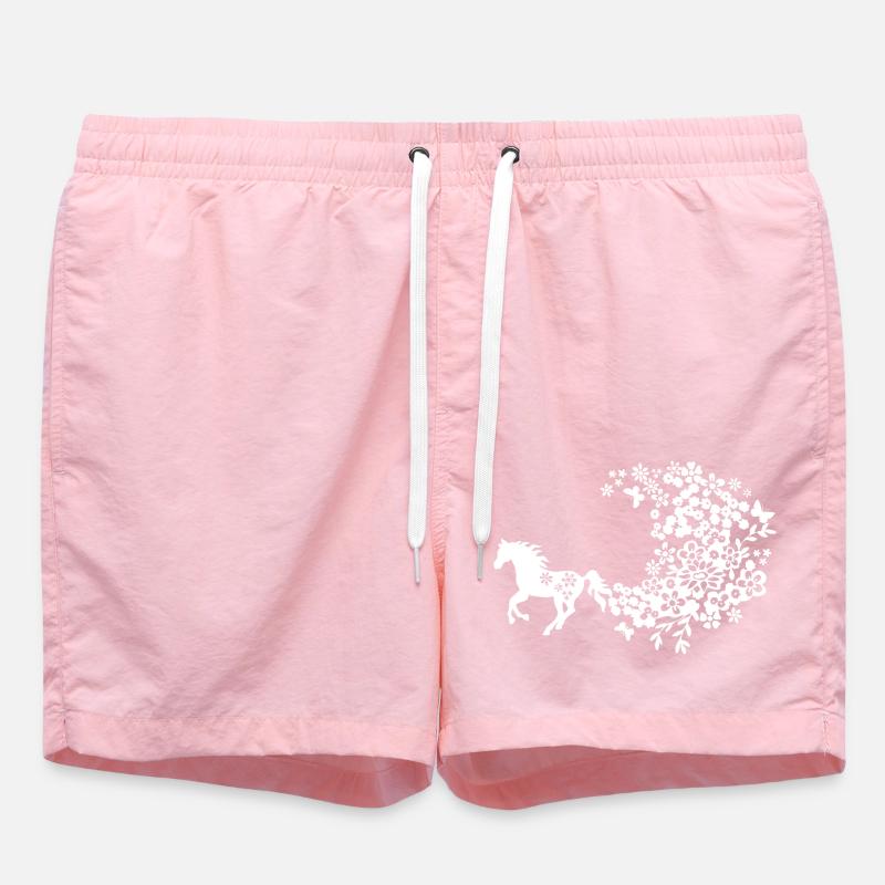 Cheval Fleur - Short de bain - rose