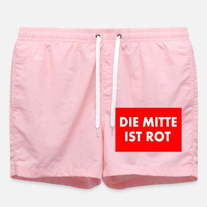 die mitte ist rot - Badeshorts - Pink