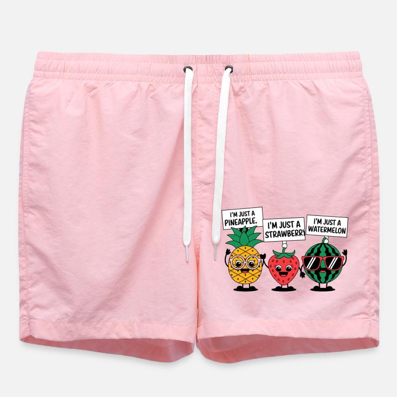 Ich bin nur eine Frucht - Badeshorts - Pink