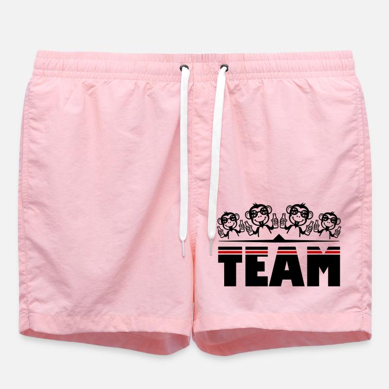 Affe Bier Team Drinking - Badeshorts - Pink