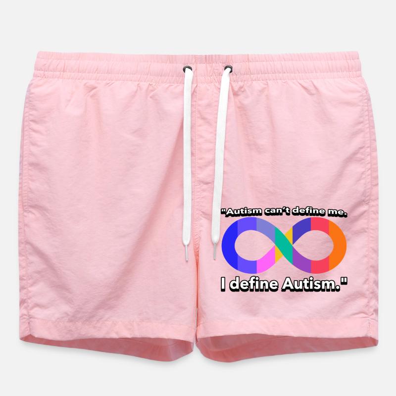 T-shirt de citation sur l’autisme - Short de bain - rose