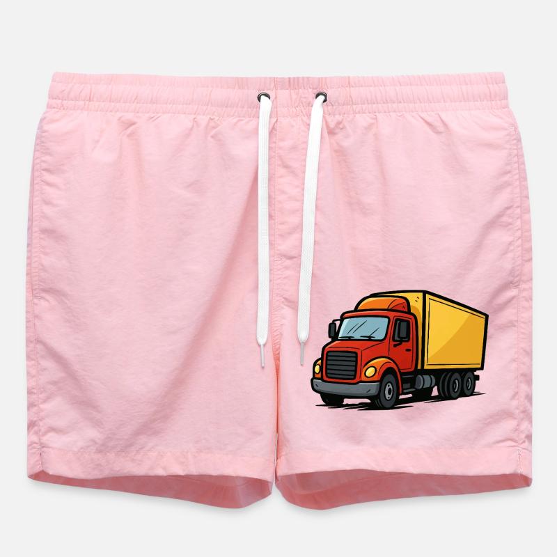 lastwagen comic - Badeshorts - Pink