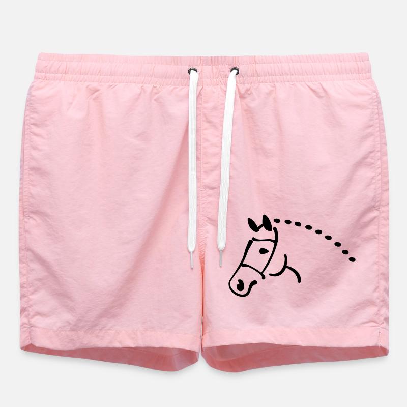 cheval - Short de bain - rose
