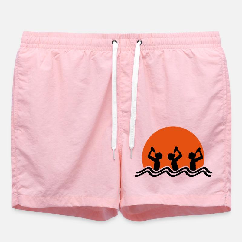 Beach Drinking Team - Short de bain - rose