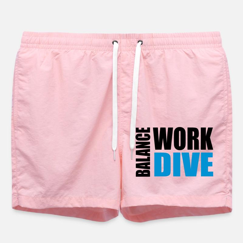 WORKDIVEBALANCE - Short de bain - rose