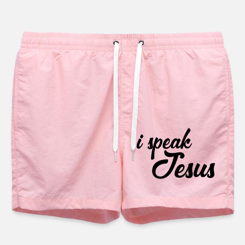je parle jésus - Short de bain - rose