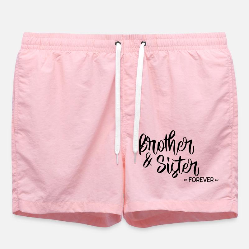 Bruder und Schwester - Badeshorts - Pink