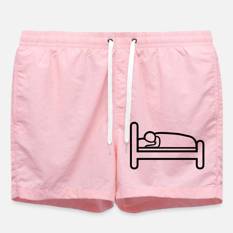 Sleeping Cap Bed Icon - Swim Trunks - pink