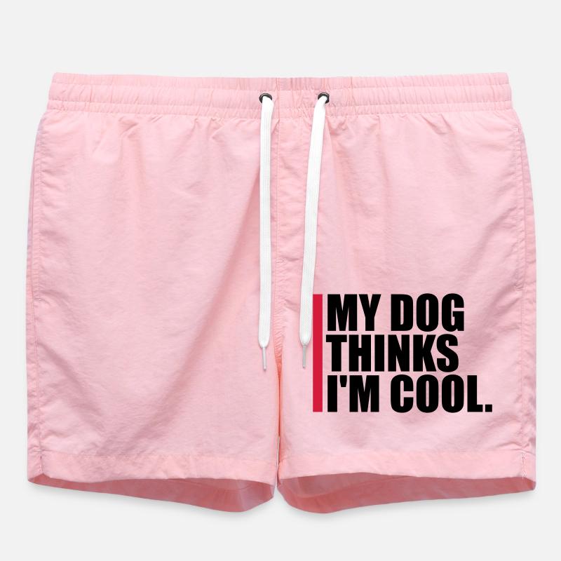 Dog thinks im cool - Badeshorts - Pink