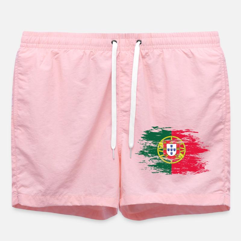 Drapeau portugais utilisé - Short de bain - rose