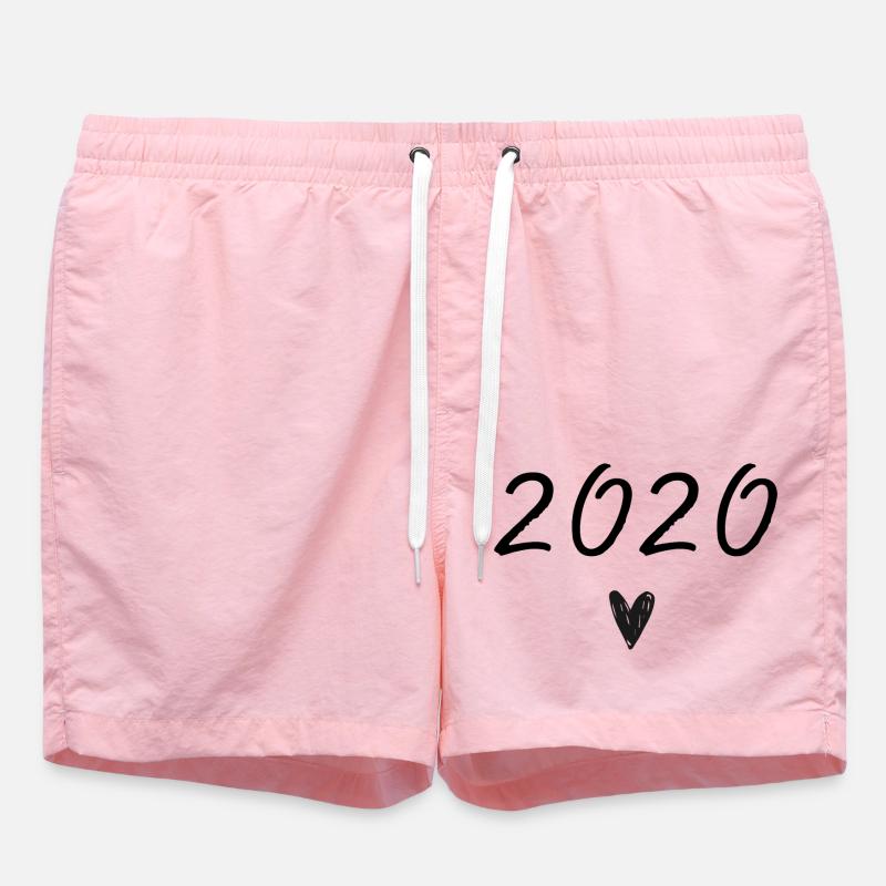 2020 coeur anniversaire - Short de bain - rose