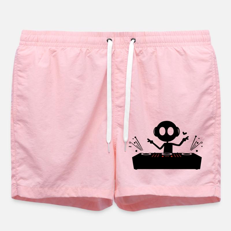 DJ Party Turntables - Swim Trunks - pink