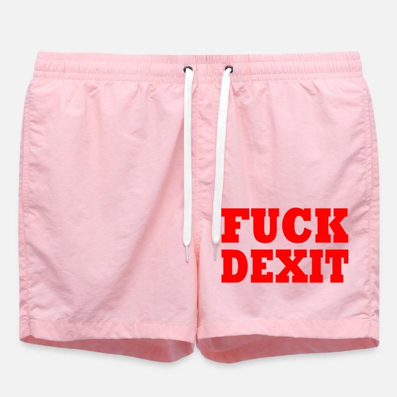 Fuck dexit - Short de bain - rose