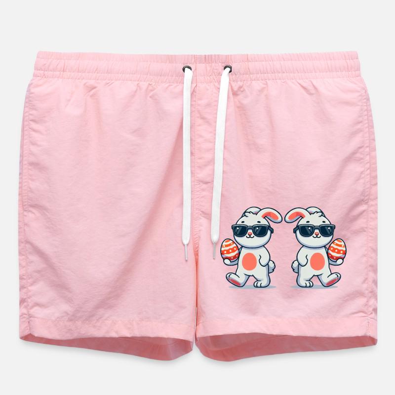 Easter Bunny Easter 2 - Swim Trunks - pink