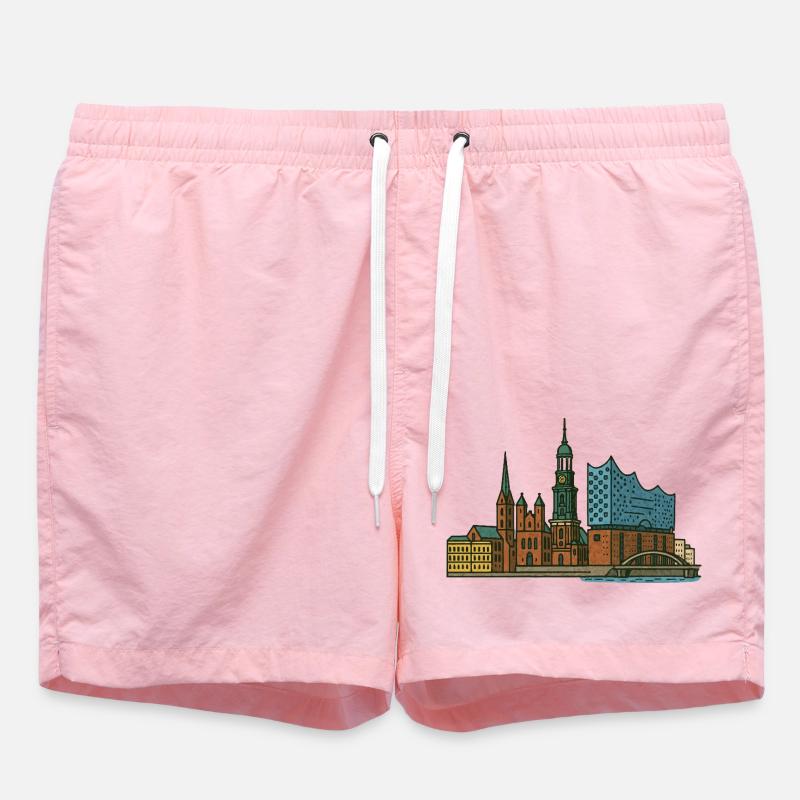 Horizon de Hambourg - Short de bain - rose