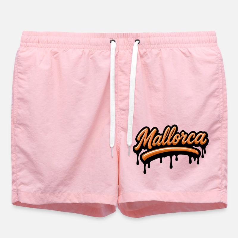 Lettrage de Majorque - Short de bain - rose