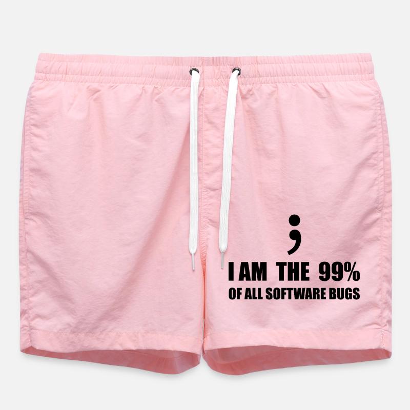 Computer Scientist Programmer - Swim Trunks - pink