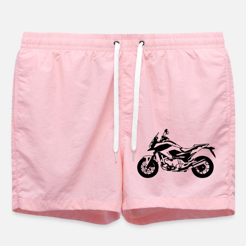 motorcycle rounder - Swim Trunks - pink