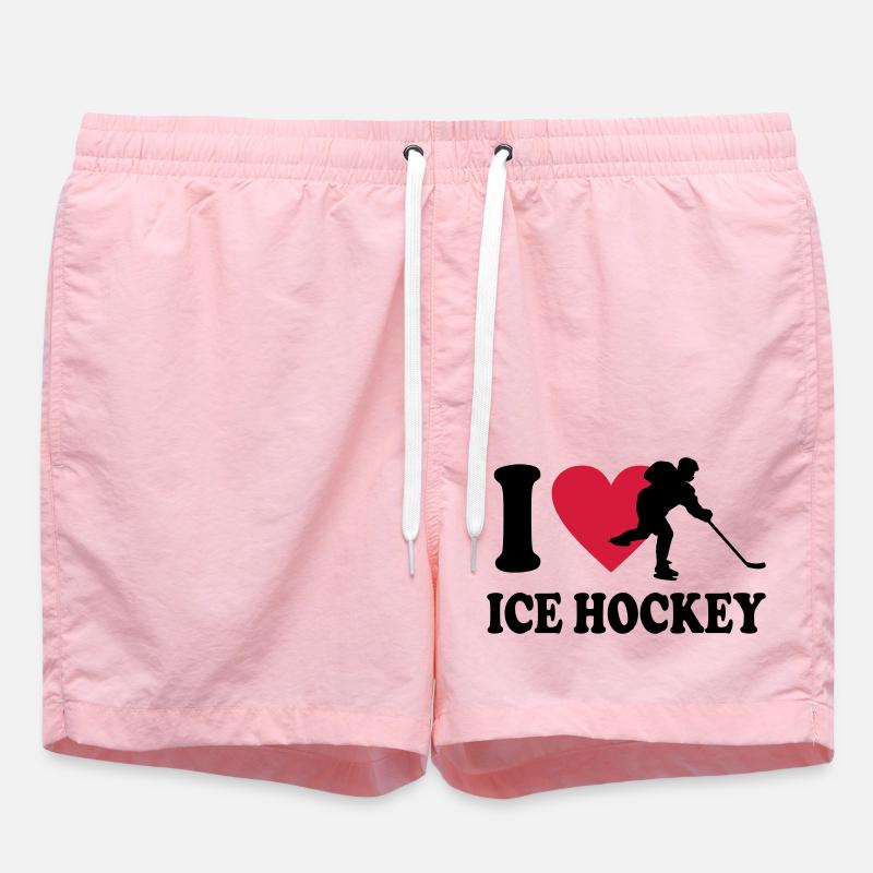 ice Hockey - Swim Trunks - pink