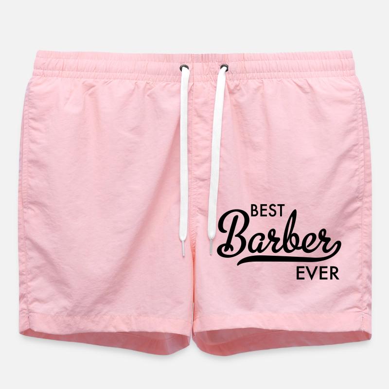 Best Barber Ever - Swim Trunks - pink