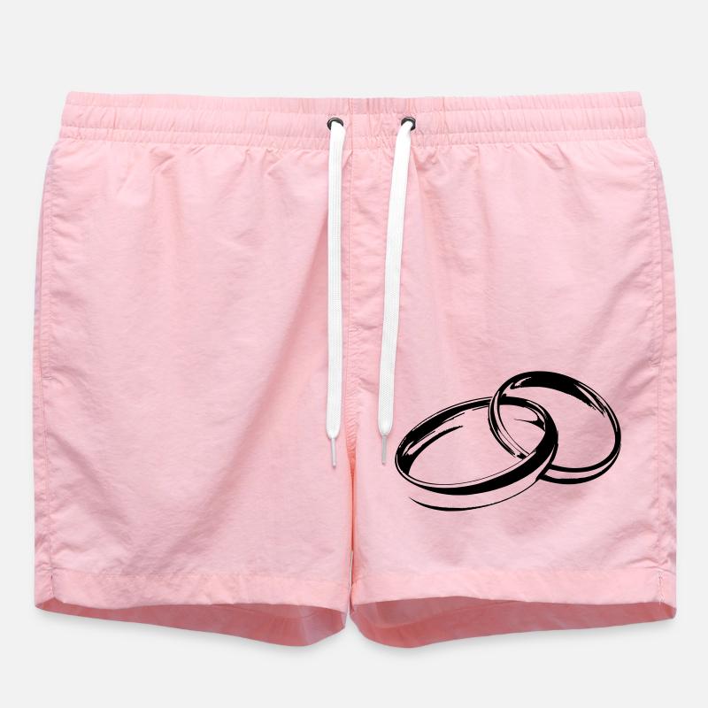 Eheringe Hochzeitsringe Trauringe - Badeshorts - Pink