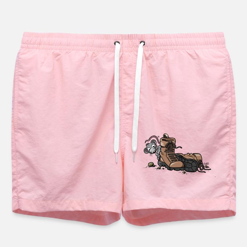 Chaussures de randonnée avec souris - Short de bain - rose